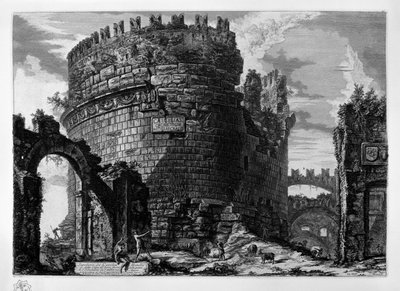 Tomb of Cecilia Metella by Giovanni Battista Piranesi